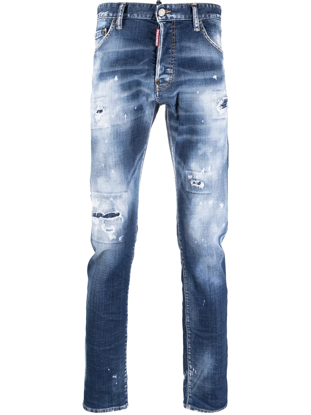 DSQUARED2 destroyed five-pocket jeans
