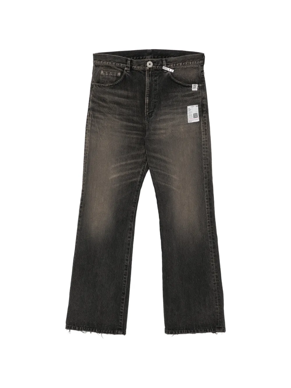 Maison MIHARA YASUHIRO Patch-detail Whiskered Jeans