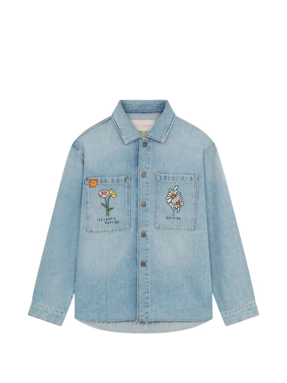 Mira Mikati Floral-embroidered Pocket Cotton Jacket