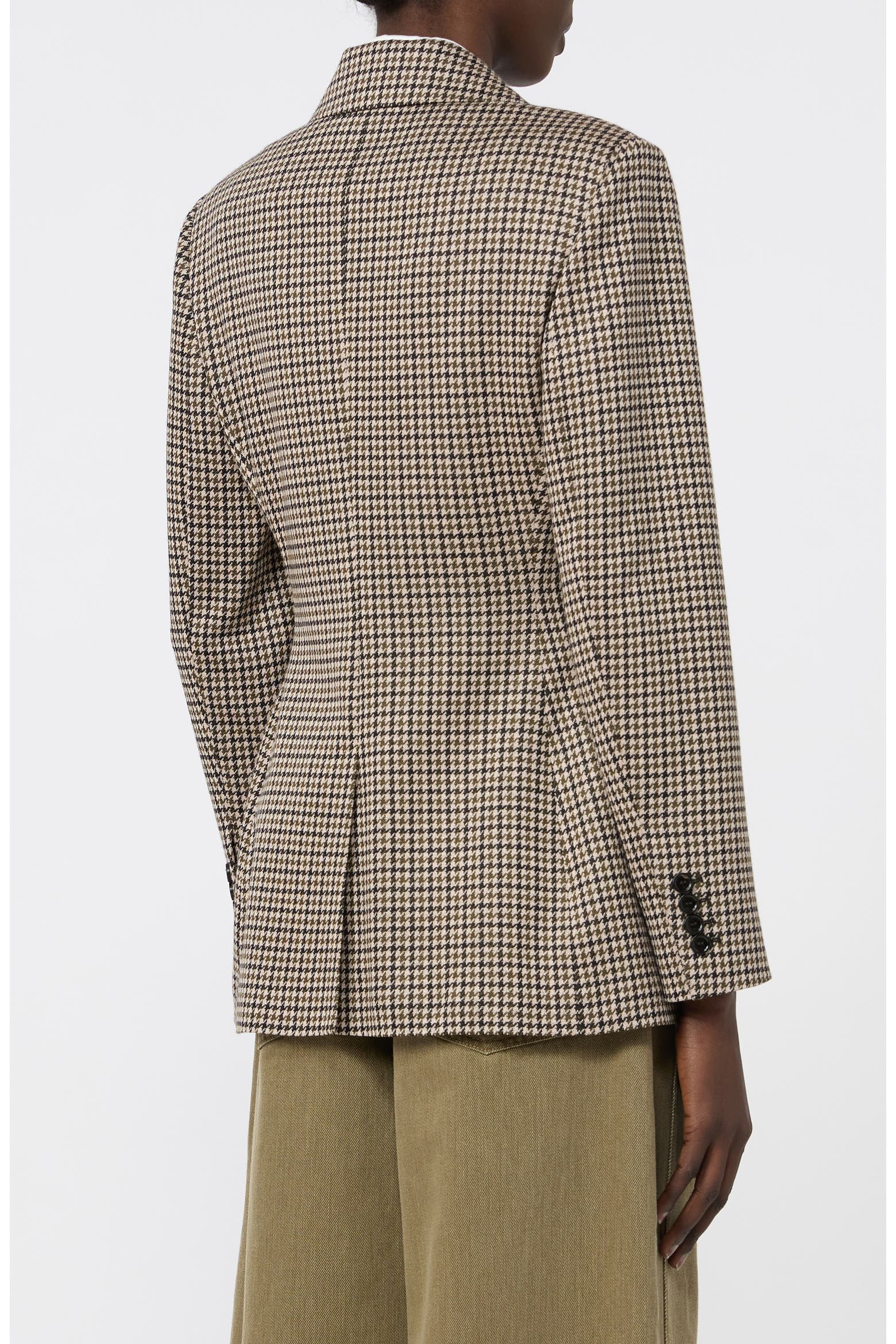 Max Mara Double Breasted Jacquard Knit Jacket