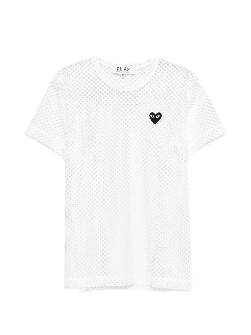 Comme Des Garçons Play Mesh Logo-patch T-shirt