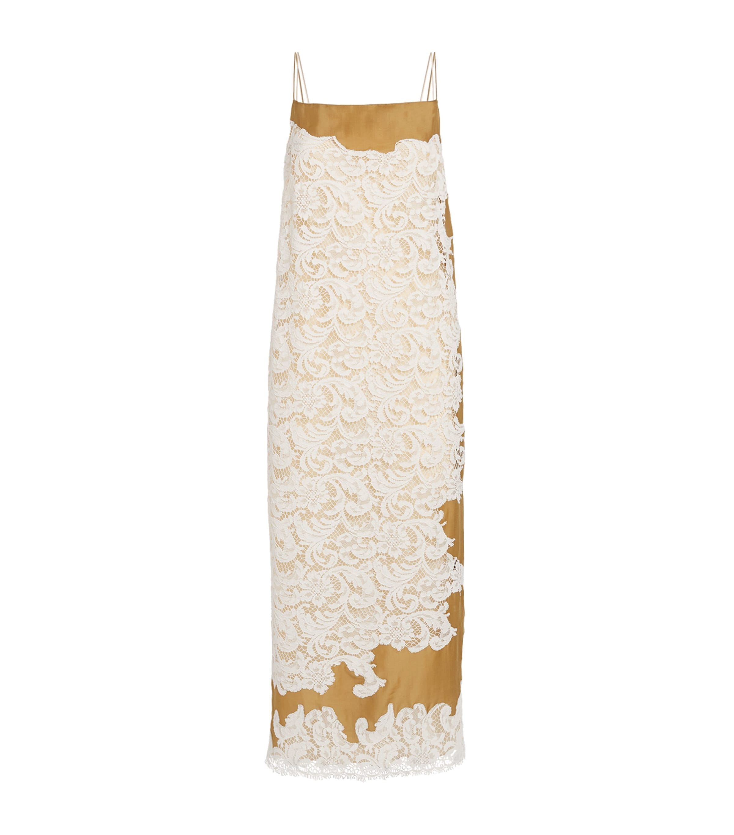 Khaite Silk-lace Nevis Midi Dress