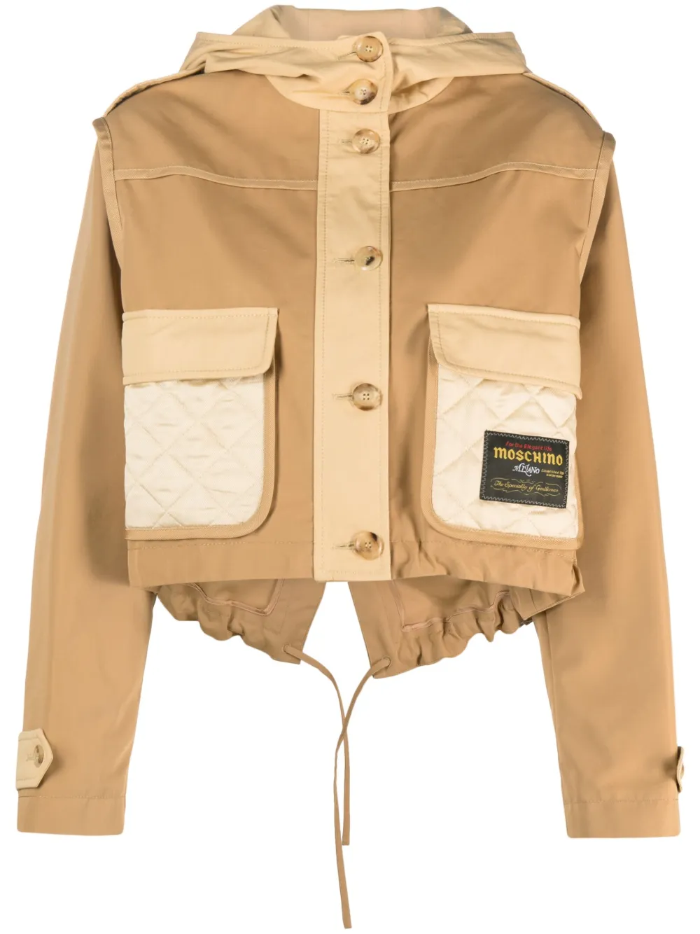 Moschino Cropped Hooded Jacket
