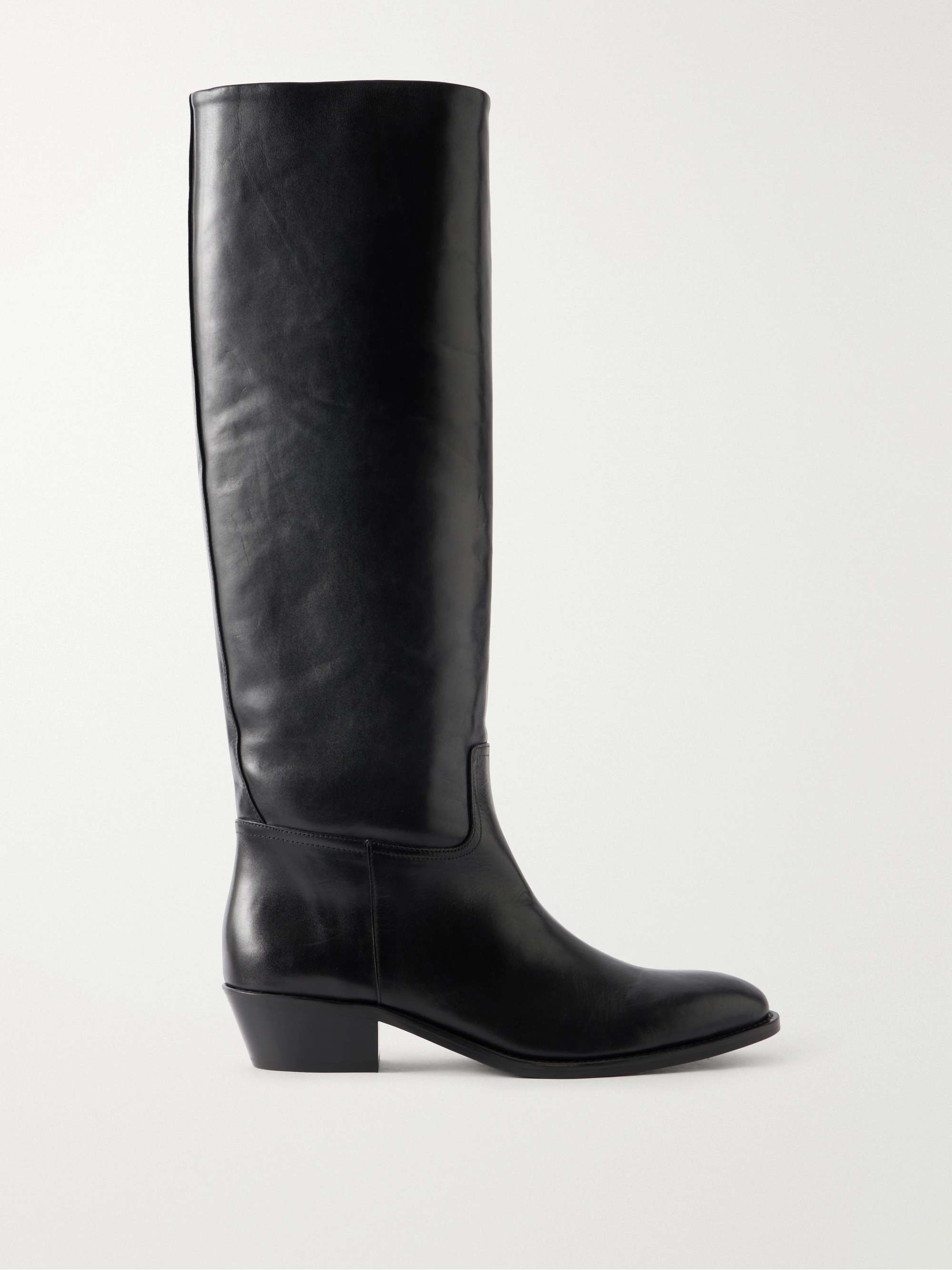 JUDE Den 35 Leather Knee Boots