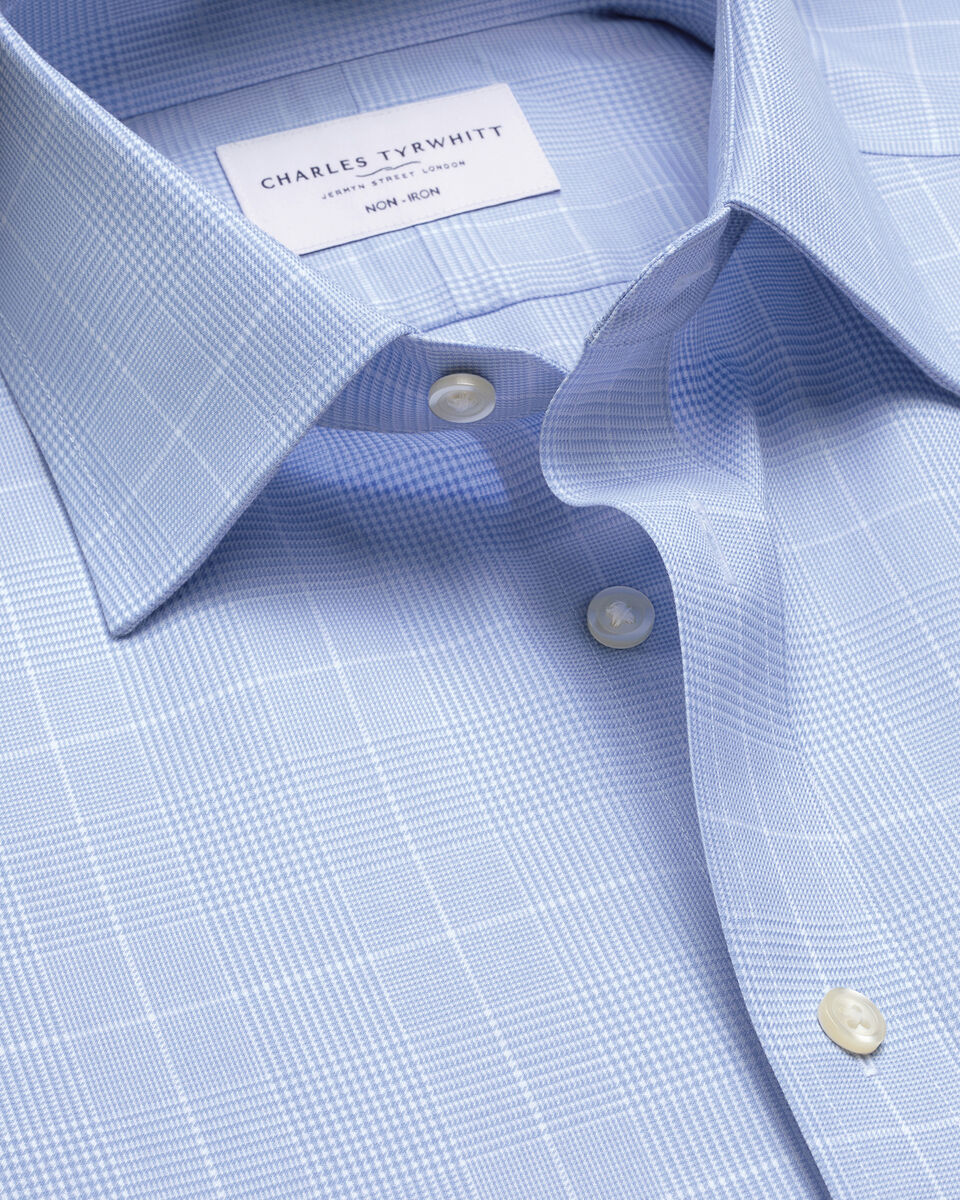 Classic Collar Details About Product: Non-iron Twill Prince of Wales