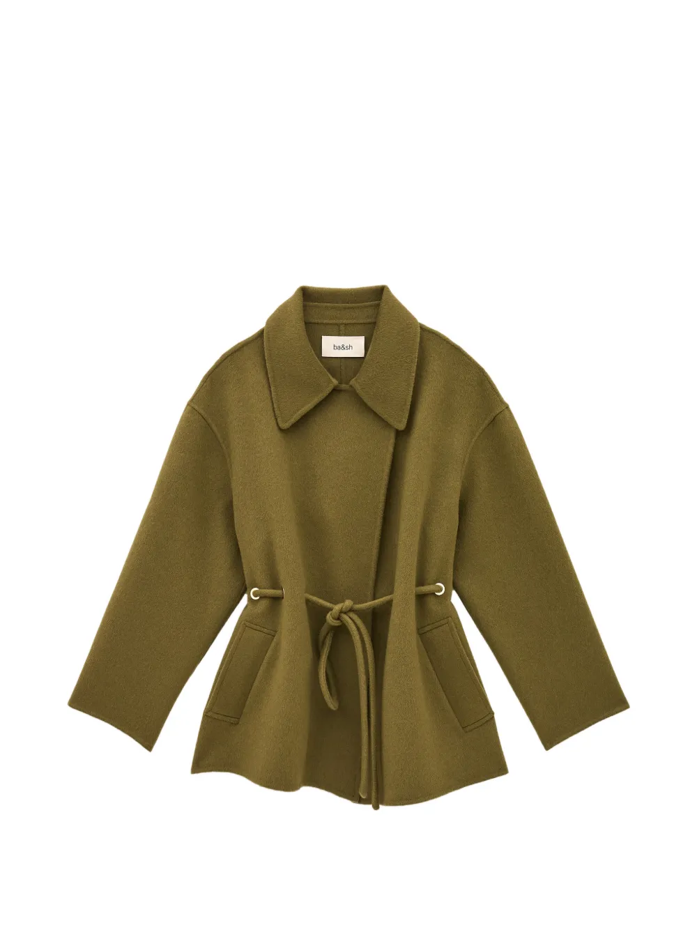 Ba&sh Kam Tie-waist Collared Coat