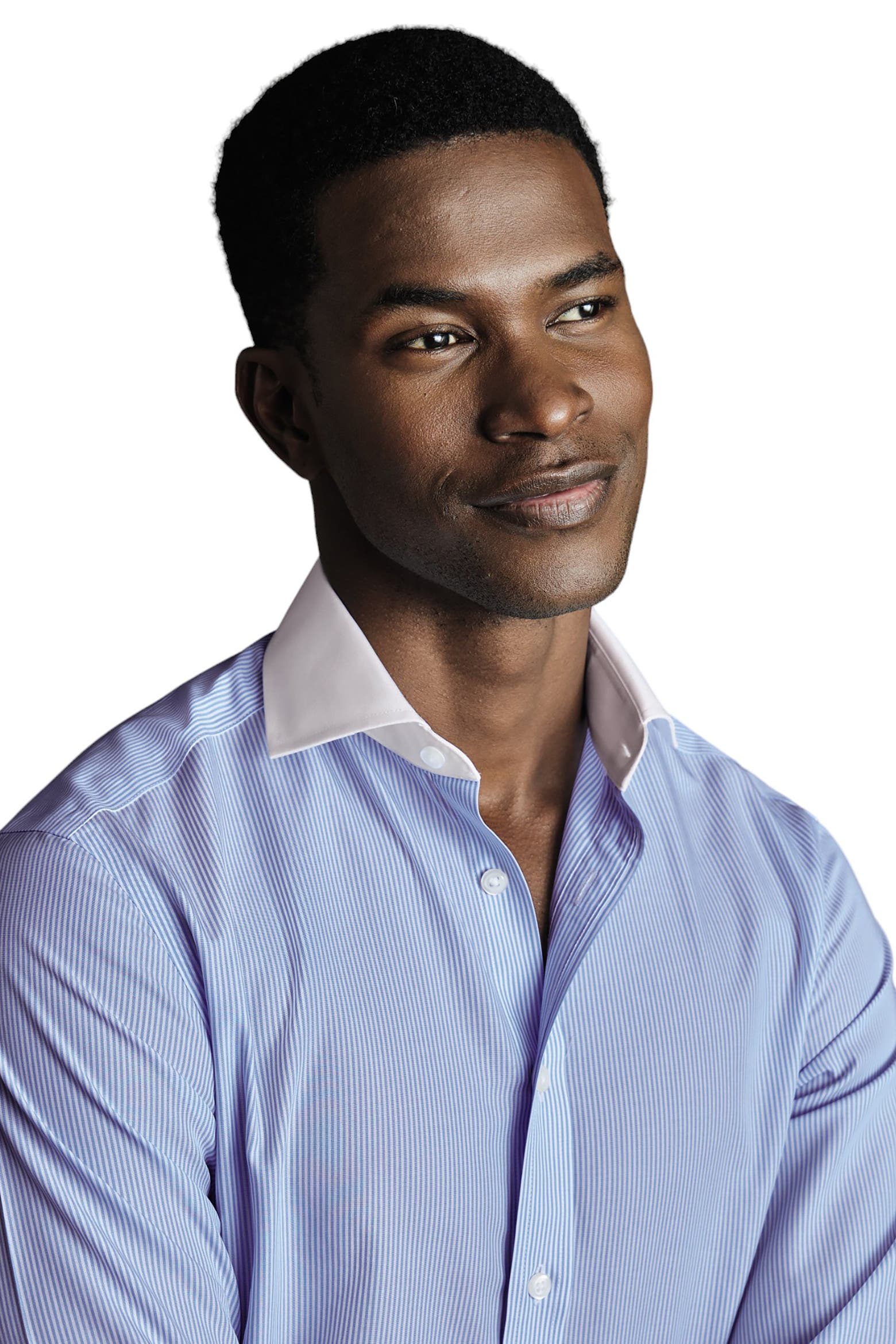Charles Tyrwhitt Winchester Bengal Stripe Non-iron Poplin Slim Fit