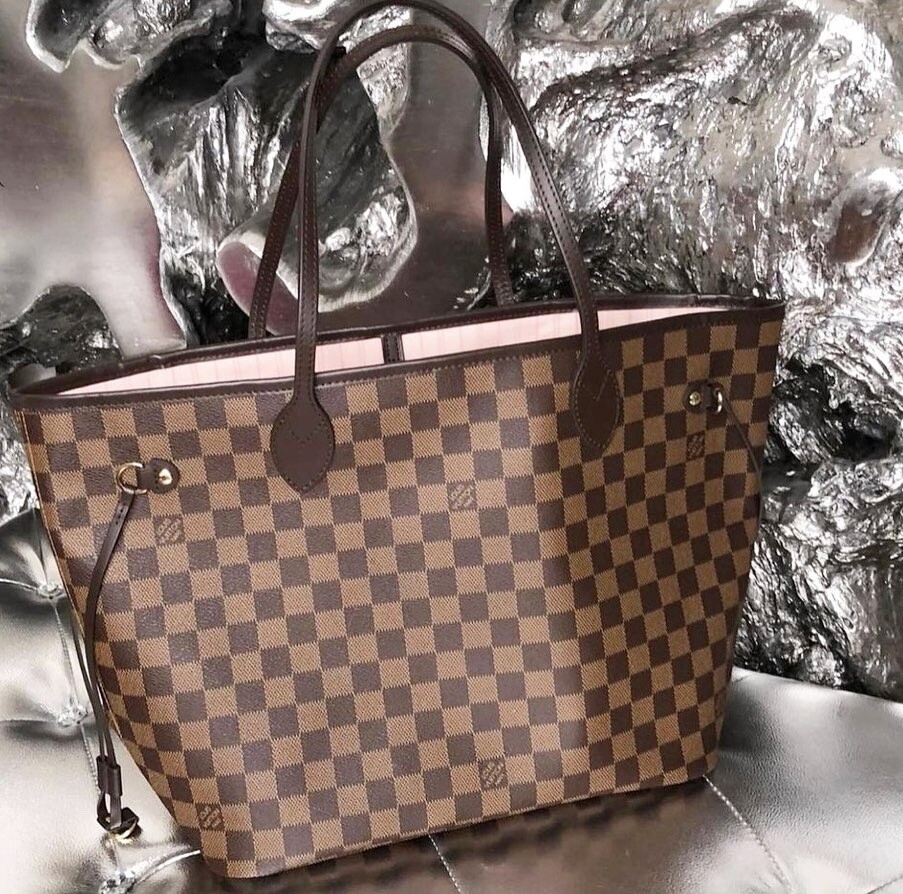Louis Vuitton Brown Damier Ebene Tote Bag — Damier Ebene Checkered