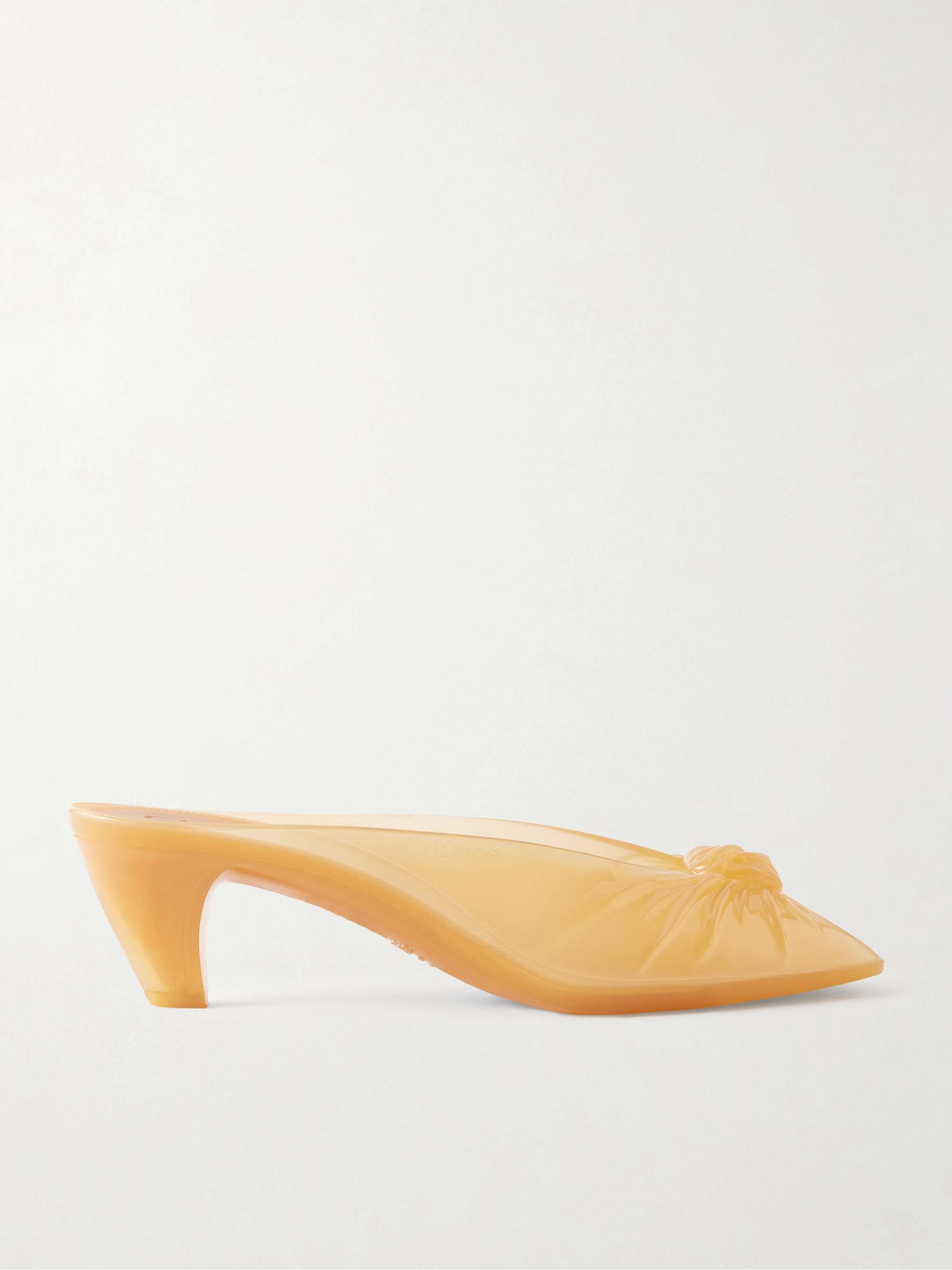 CHLOÉ Ruched TPU mules