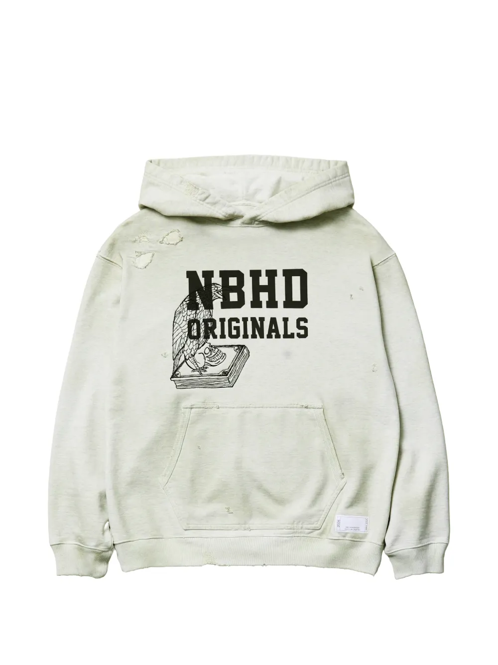 Neighborhood Distressed Graphic-print Hoodie