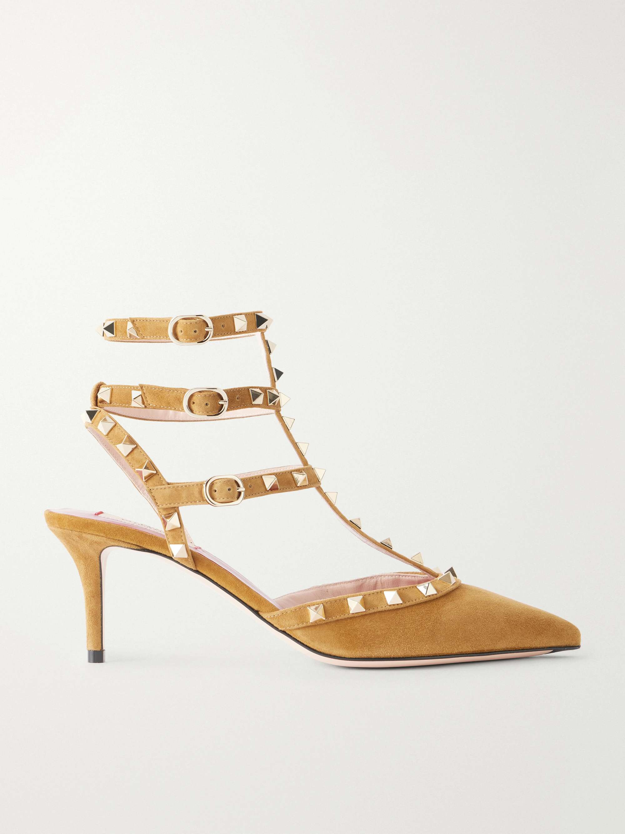 VALENTINO GARAVANI Rockstud 65 Suede Pumps
