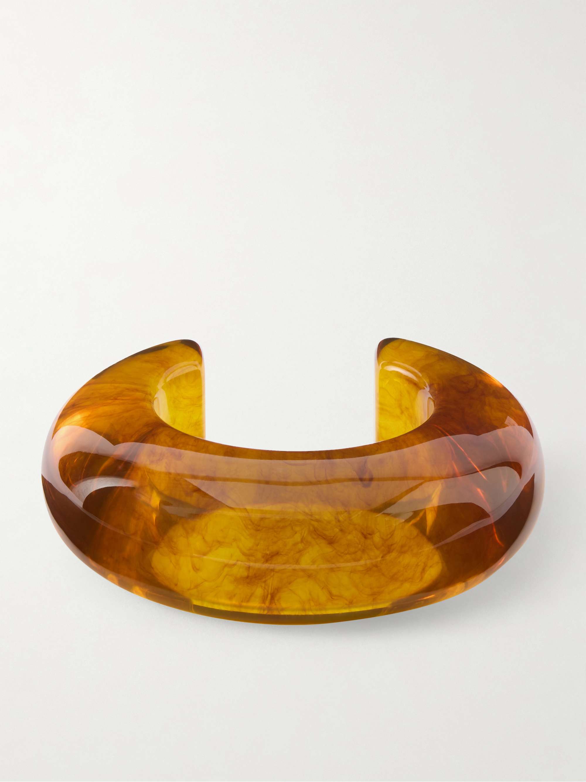LIZZIE FORTUNATO Arc tortoiseshell resin cuff