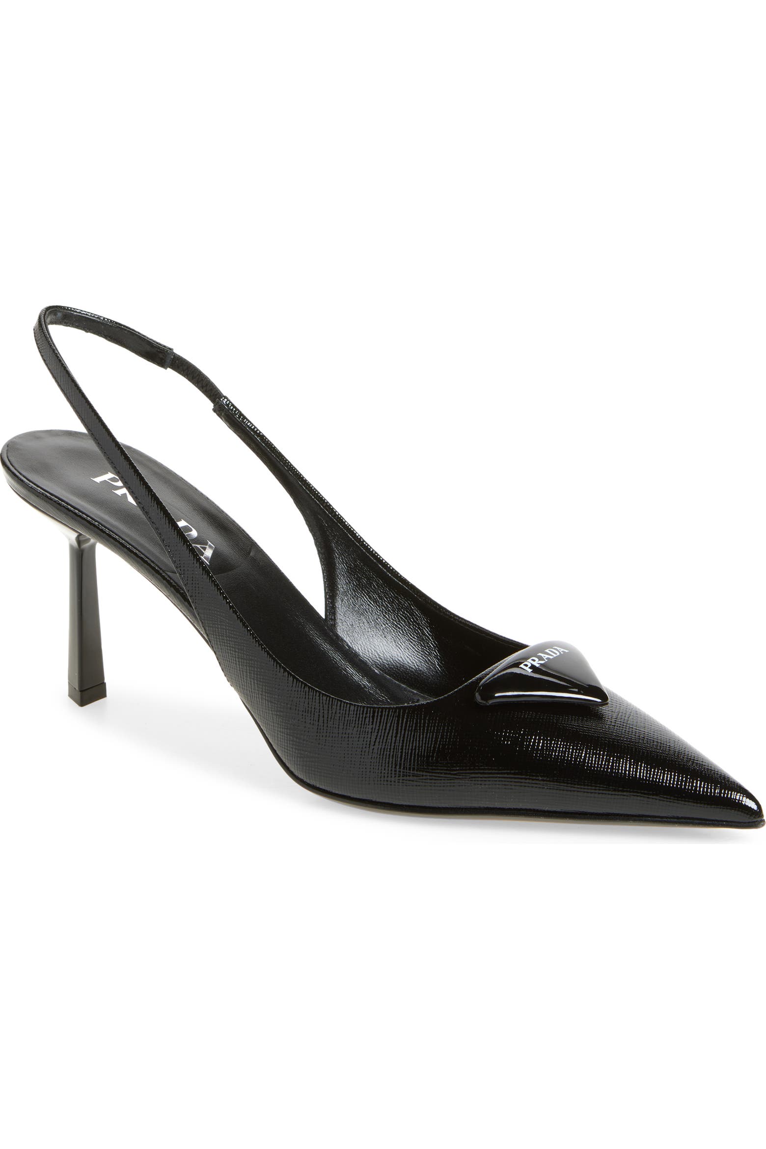 Prada Modellerie Pointed Toe Slingback Pump