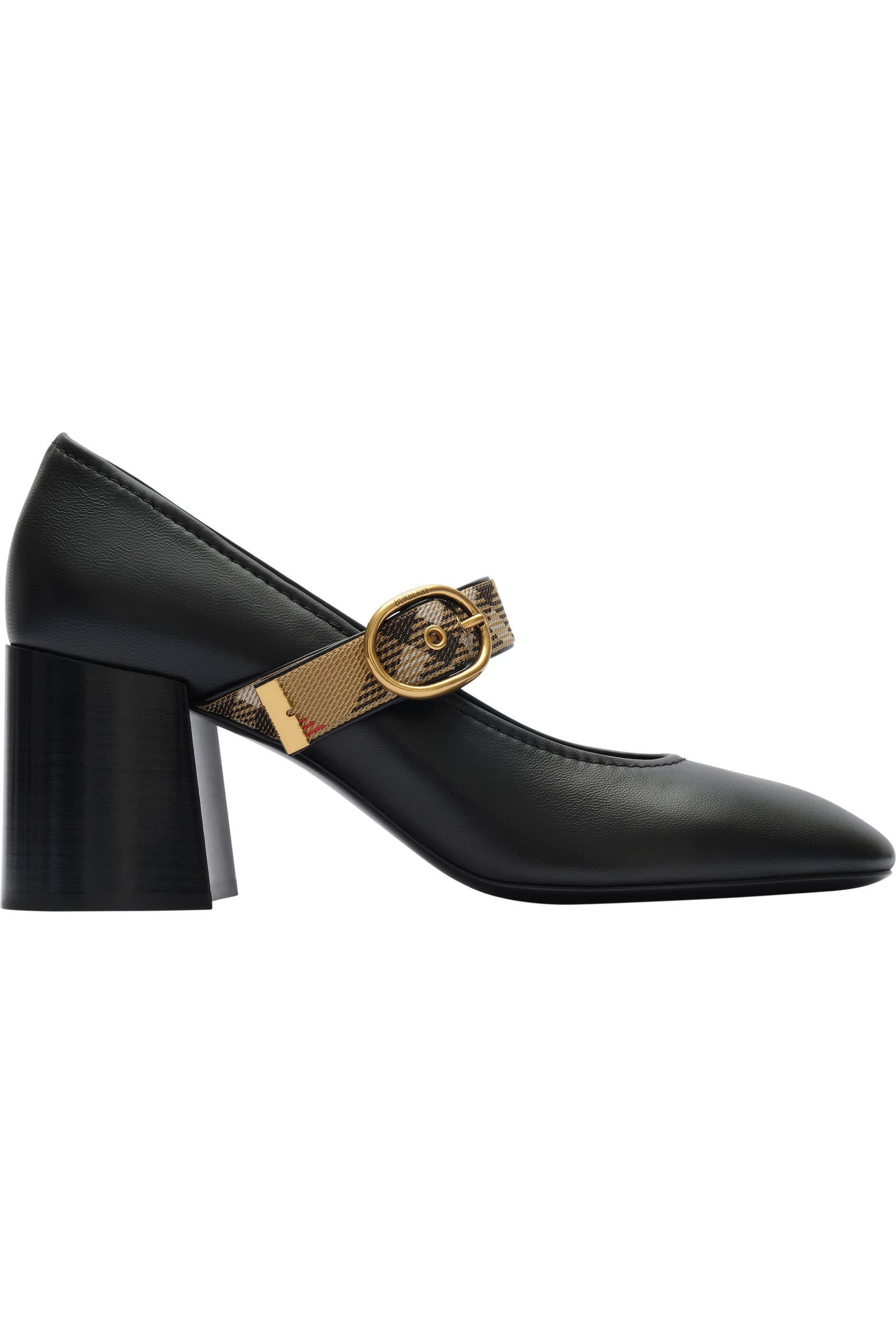 Burberry Check Strap Leather Robin Shoes
