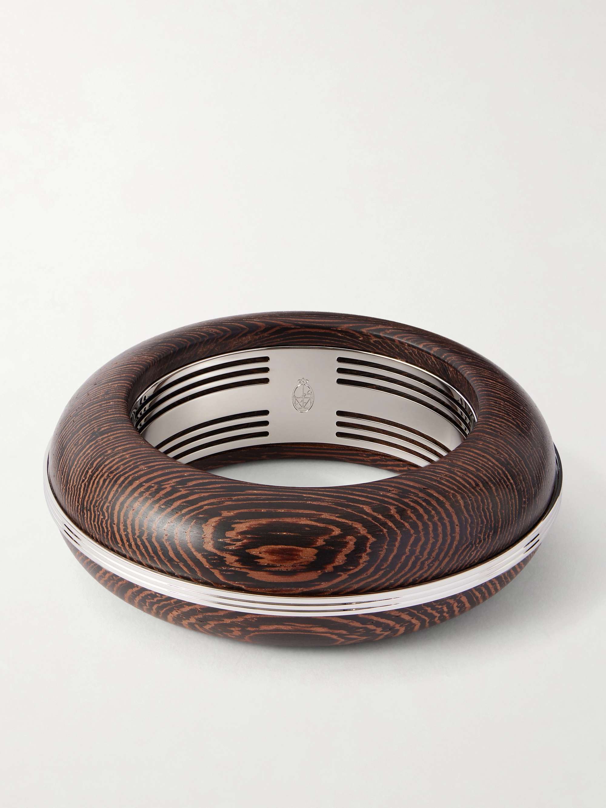 JACQUES MARIE MAGE + LouLou De La Falaise Lucie silver-plated and wood cuff