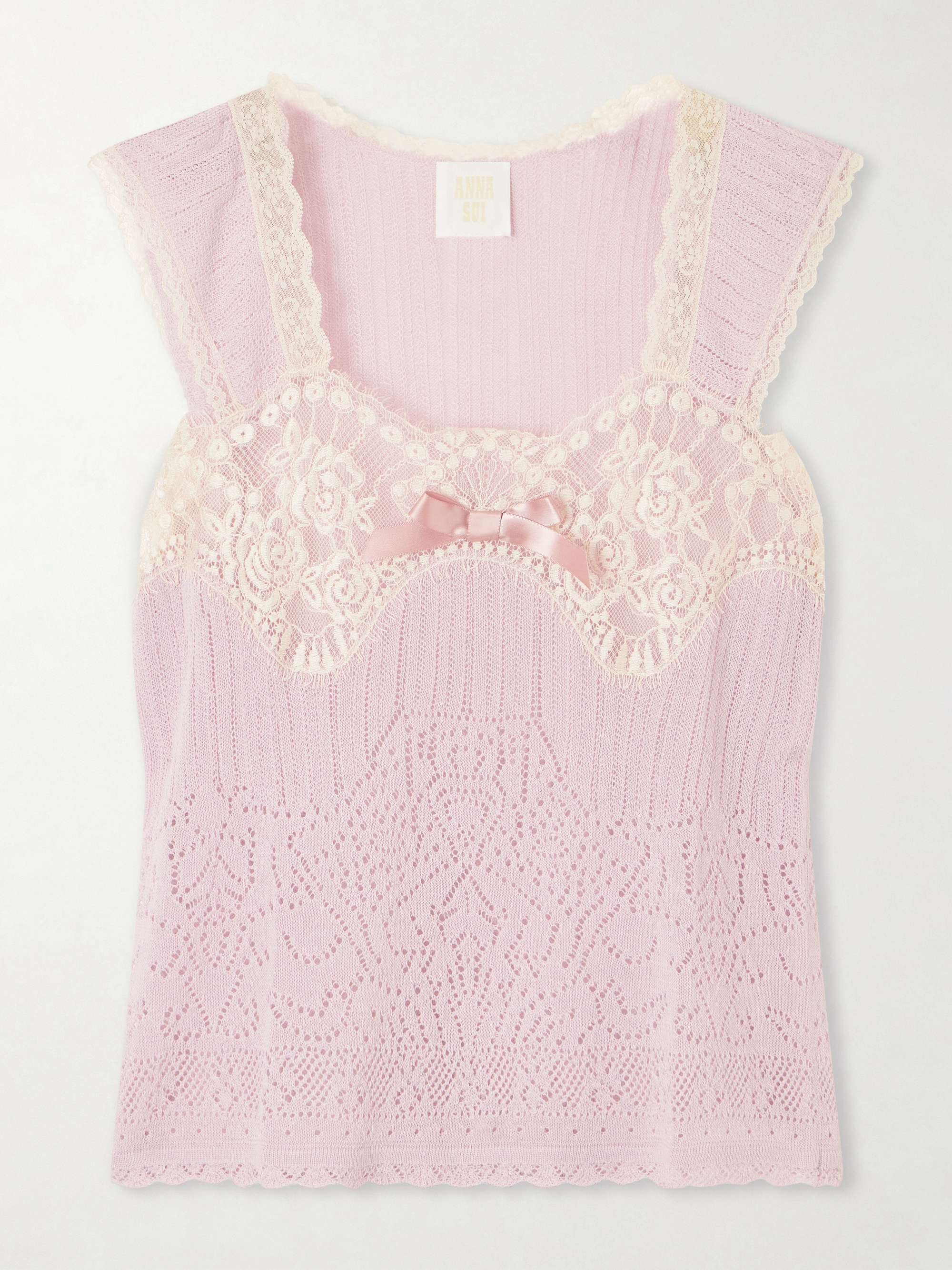 ANNA SUI Lingerie knitted top