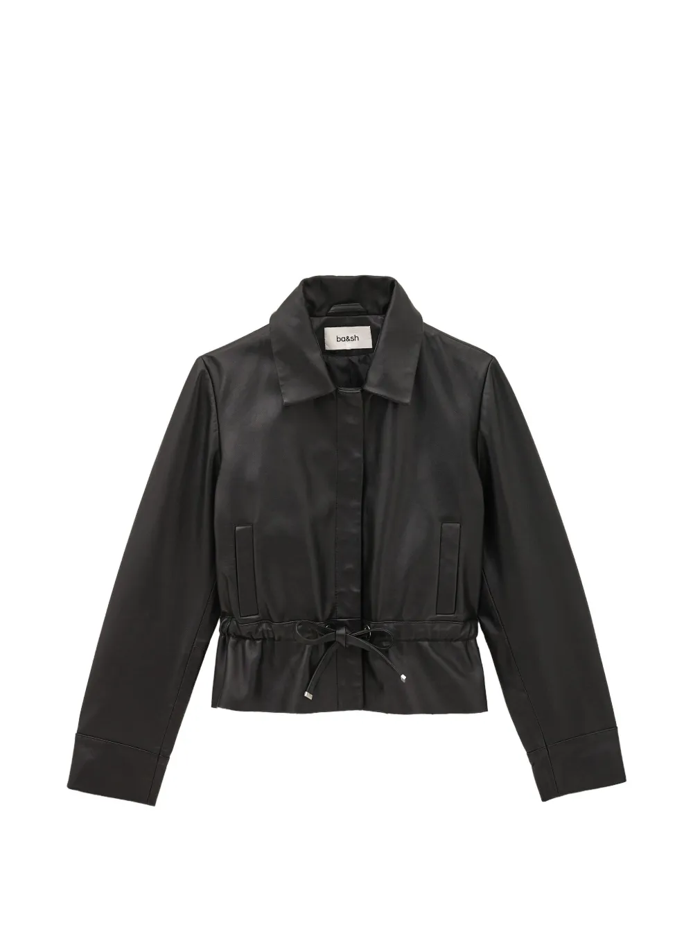 Ba&sh Manita Drawstring-waist Leather Jacket