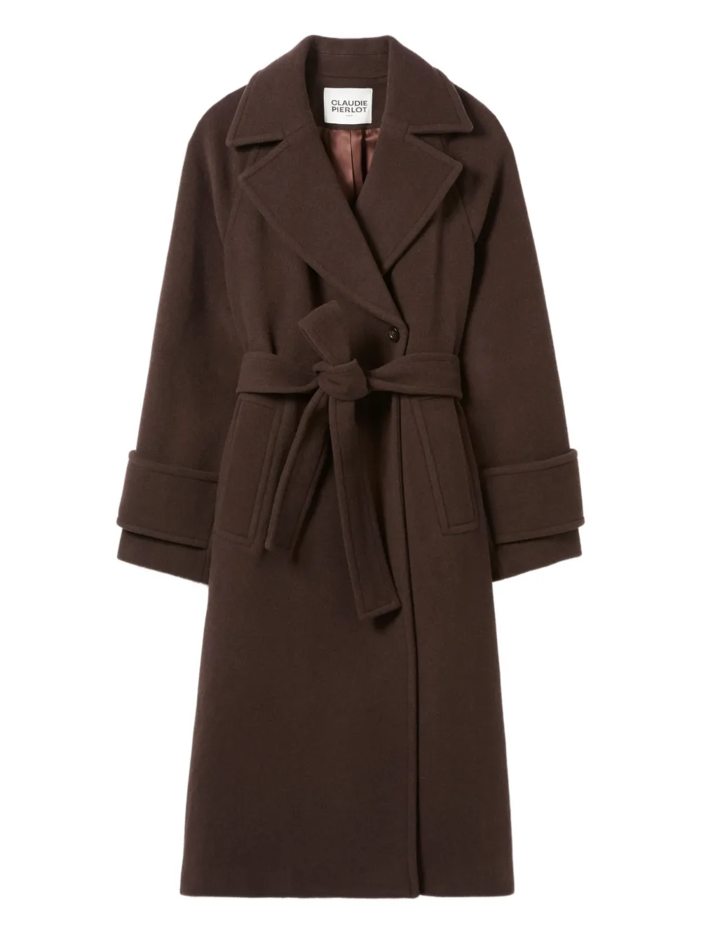 Claudie Pierlot Belted Long Coat