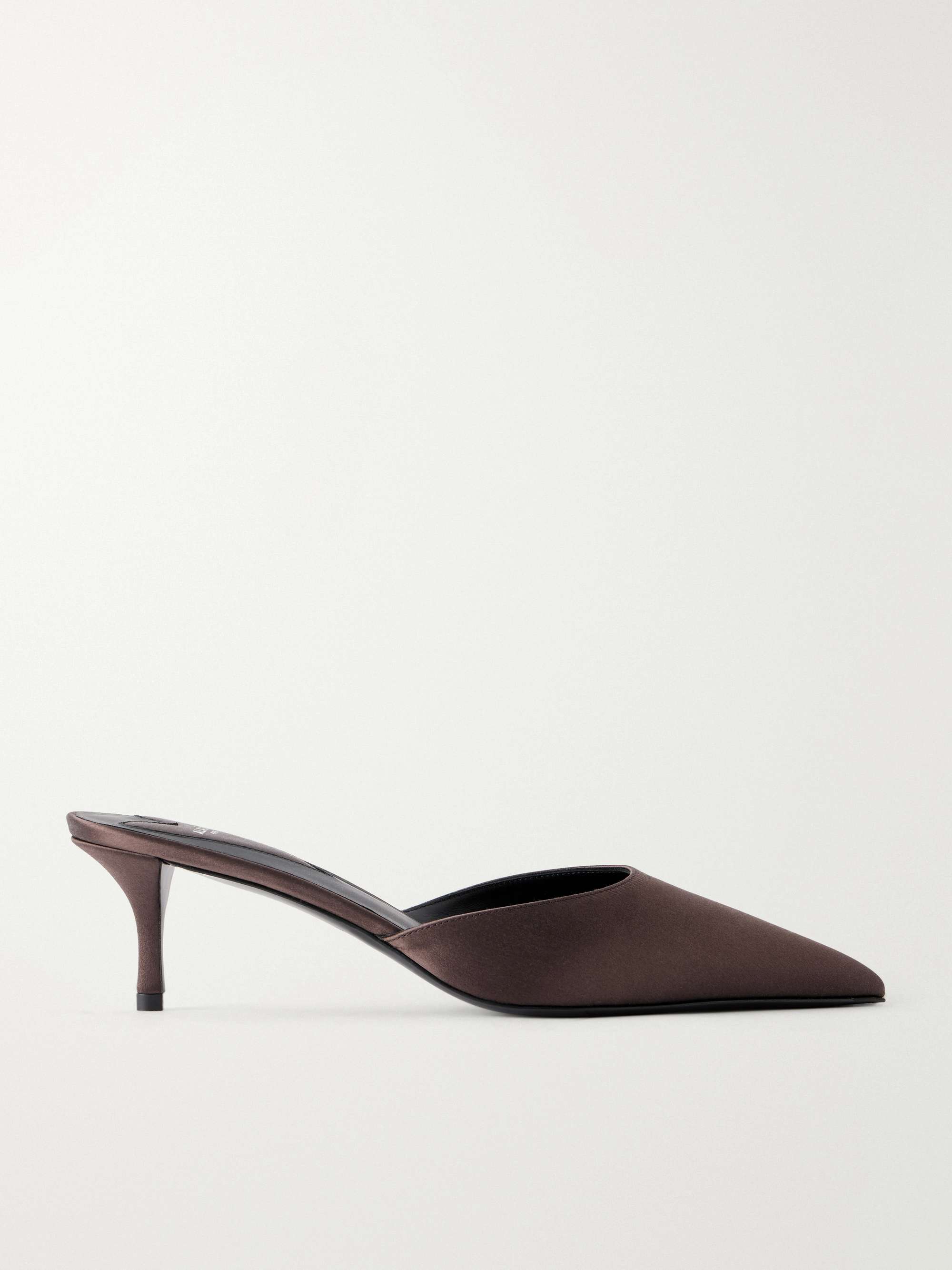 ALAÏA Le Coeur 55 satin mules