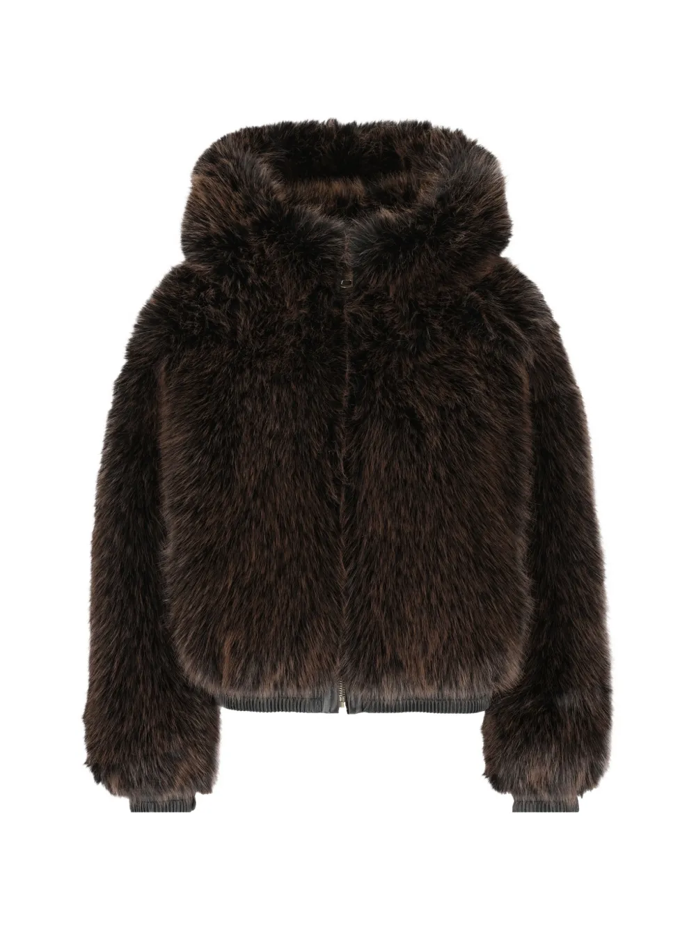UNCOMMON Hooded Faux-fur Jacket