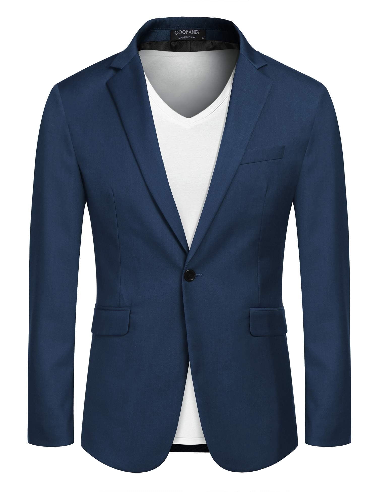 Coofandy Mens One Button Casual Blazer - Sport Coat Business Suit