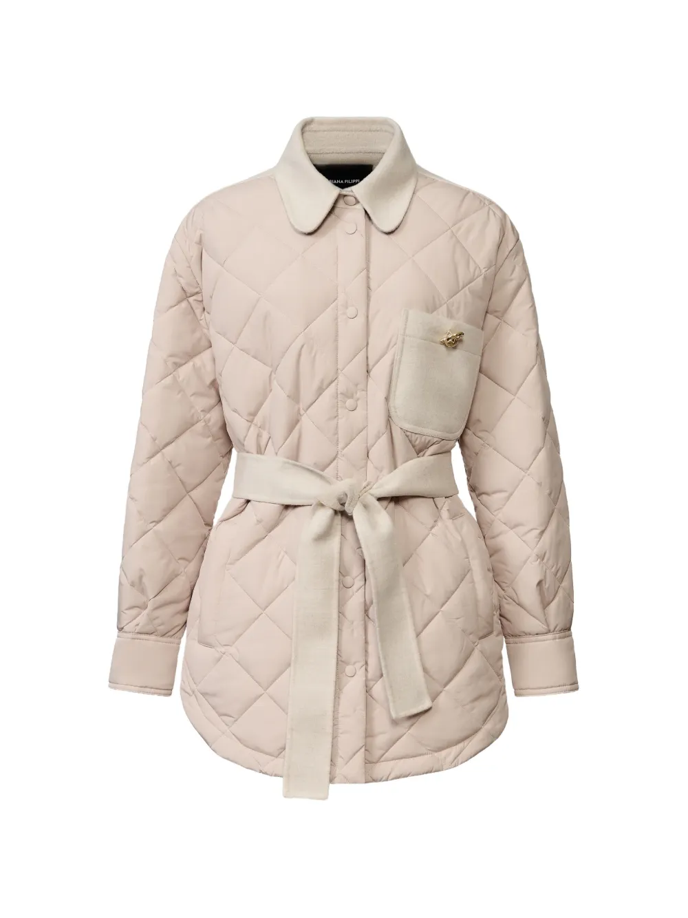 Fabiana Filippi Quilted Belted Coat