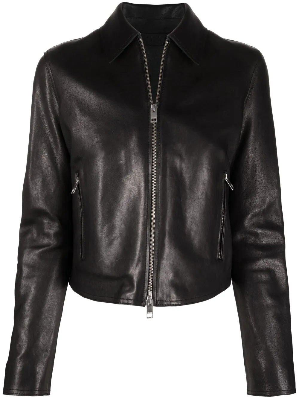 Diesel L-melia-nw Zip-up Leather Jacket