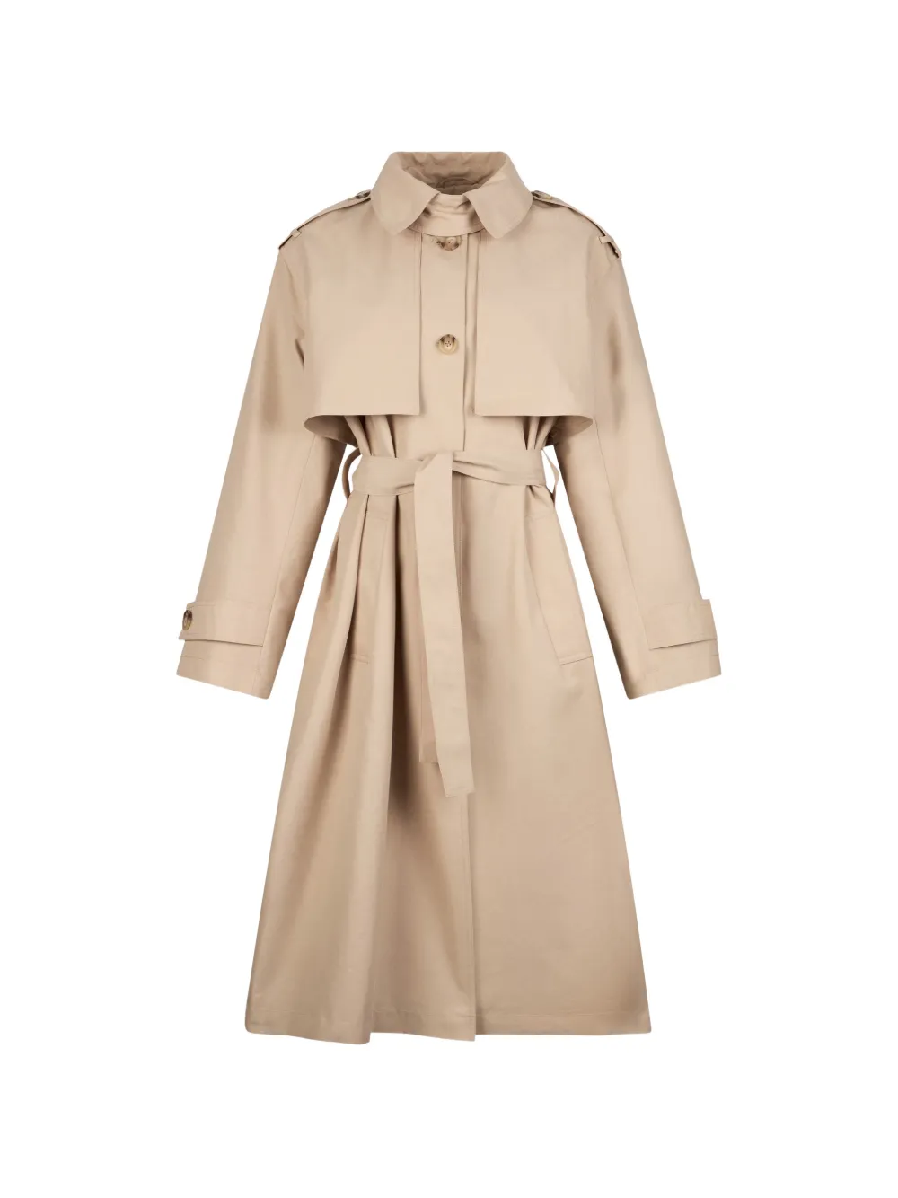 LIU JO scarf gabardine trench coat