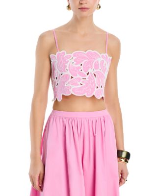 Cinq à Sept Paisley Bloom Embroidered Top