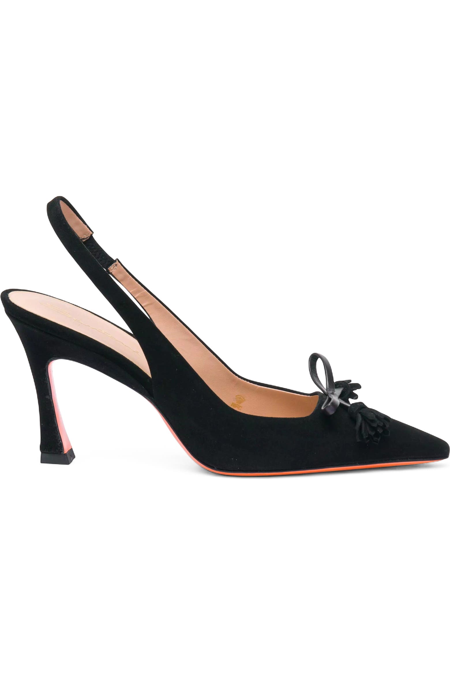 Santoni Suede High-heel Slingback