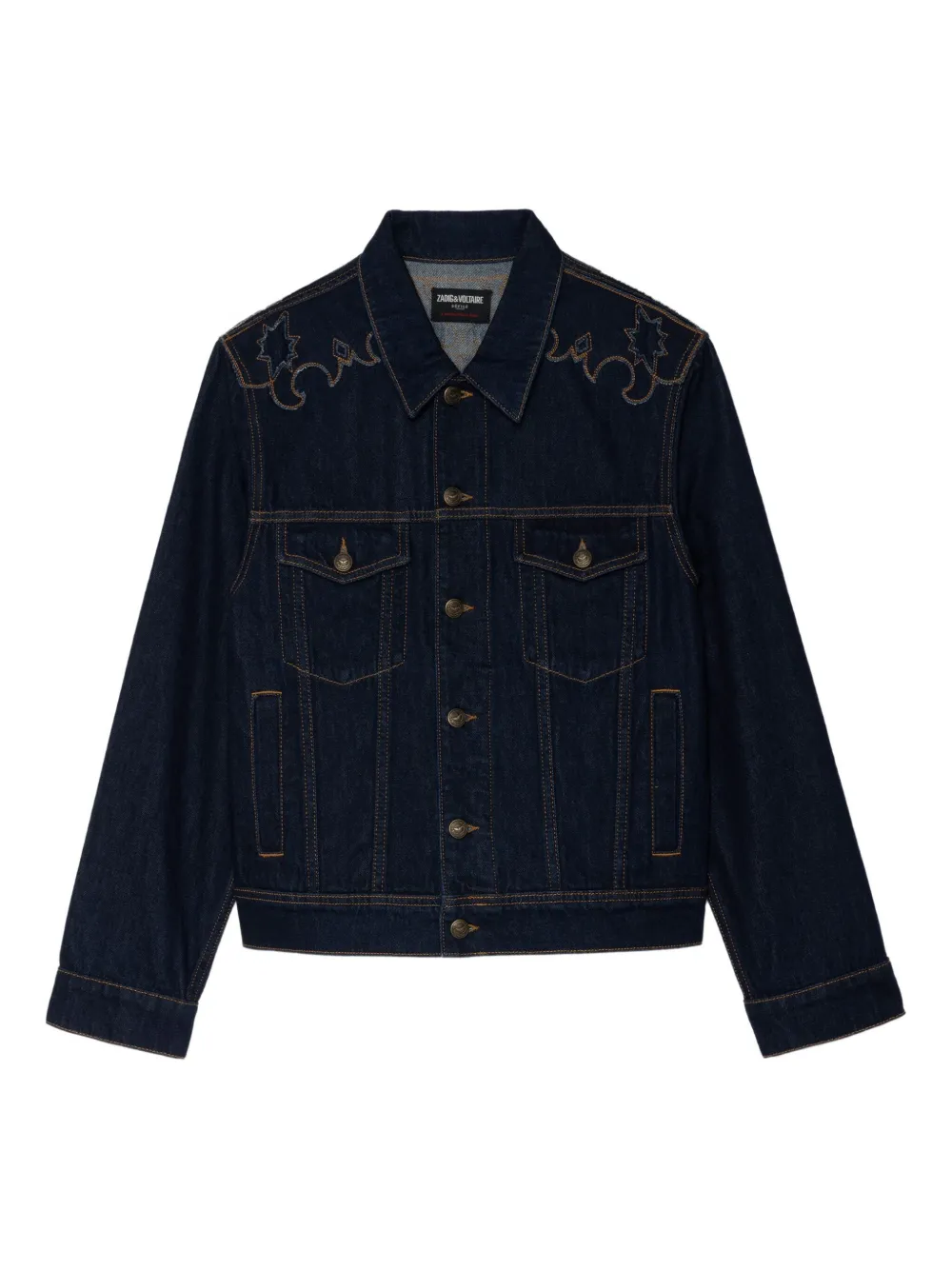 Zadig&Voltaire embroidered denim jacket