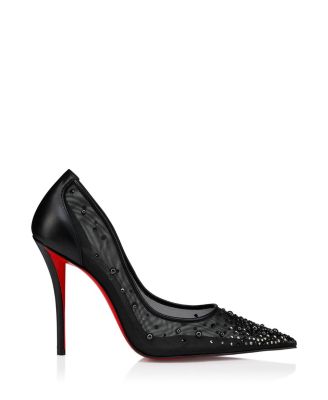 Christian Louboutin Women's Miss Z Degrastrass Perla 100mm Pumps