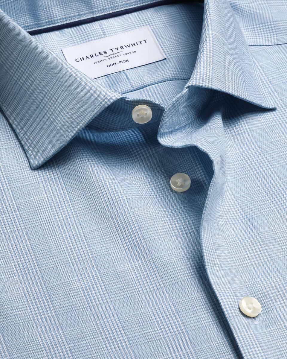 Semi-spread Collar Details About Product: Non-iron Cotton Linen
