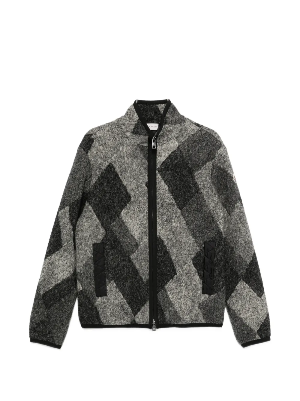 Moncler Argyle-check-pattern Zip-up Jacket