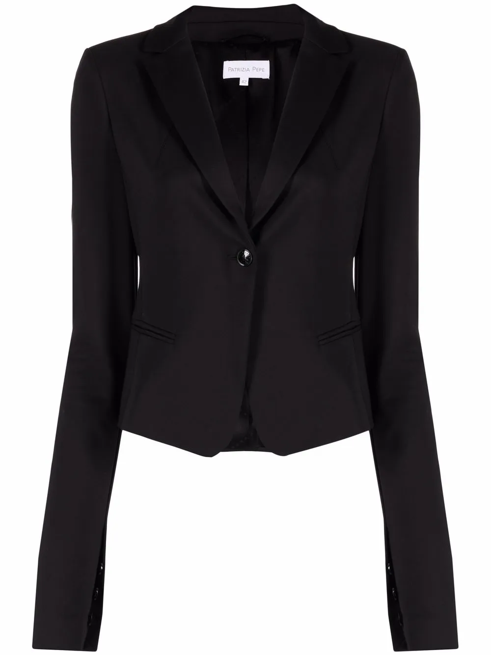 Patrizia Pepe Single-breasted Slit-sleeve Blazer