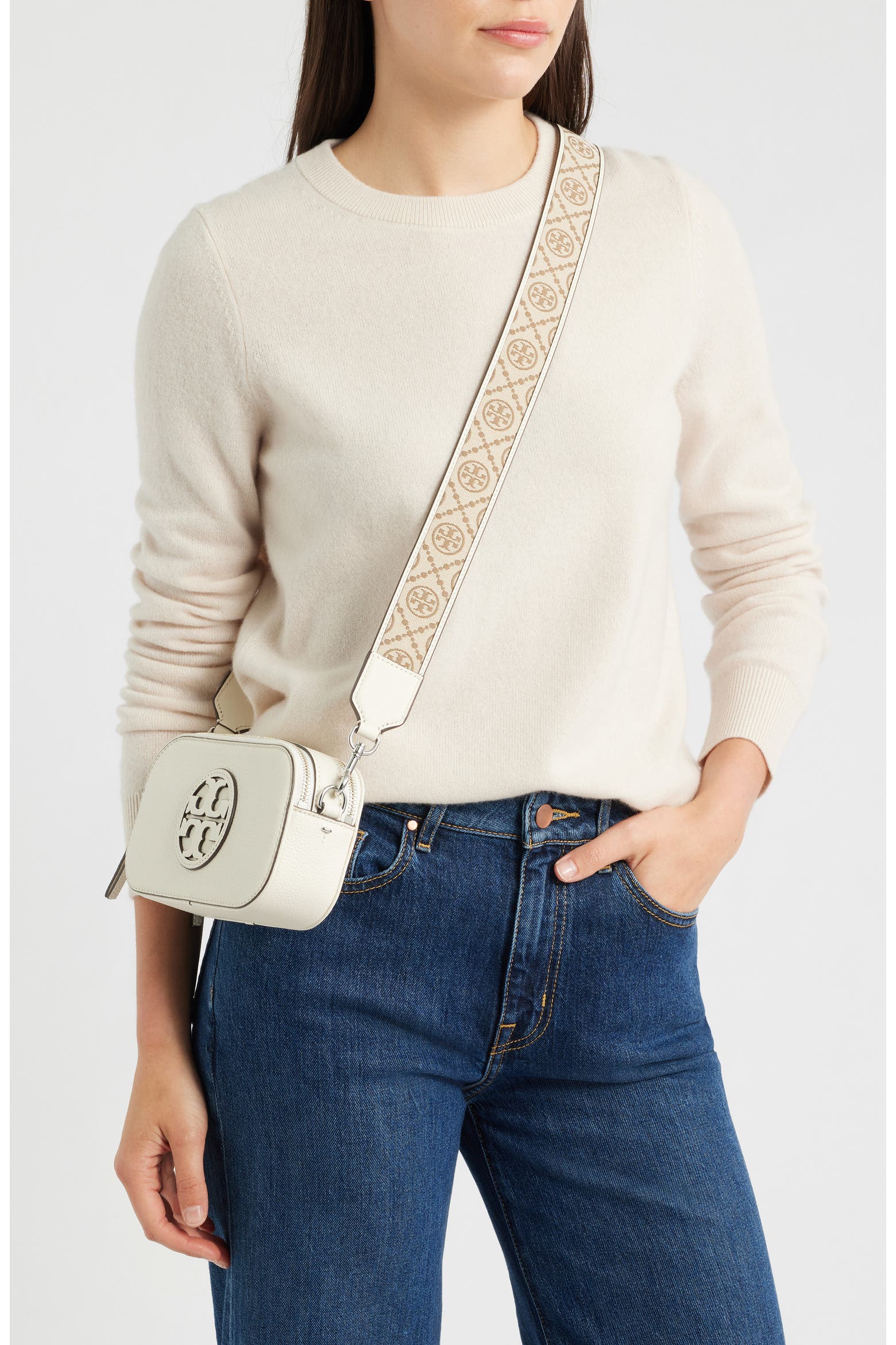Tory Burch Mini Miller Leather Crossbody Bag