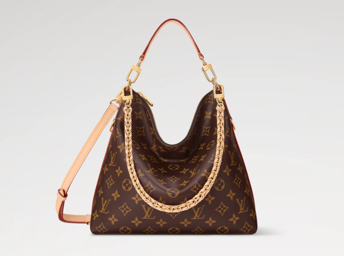 Louis Vuitton Brown Monogram Shoulder Bag — Slouchy Hobo Silhouette