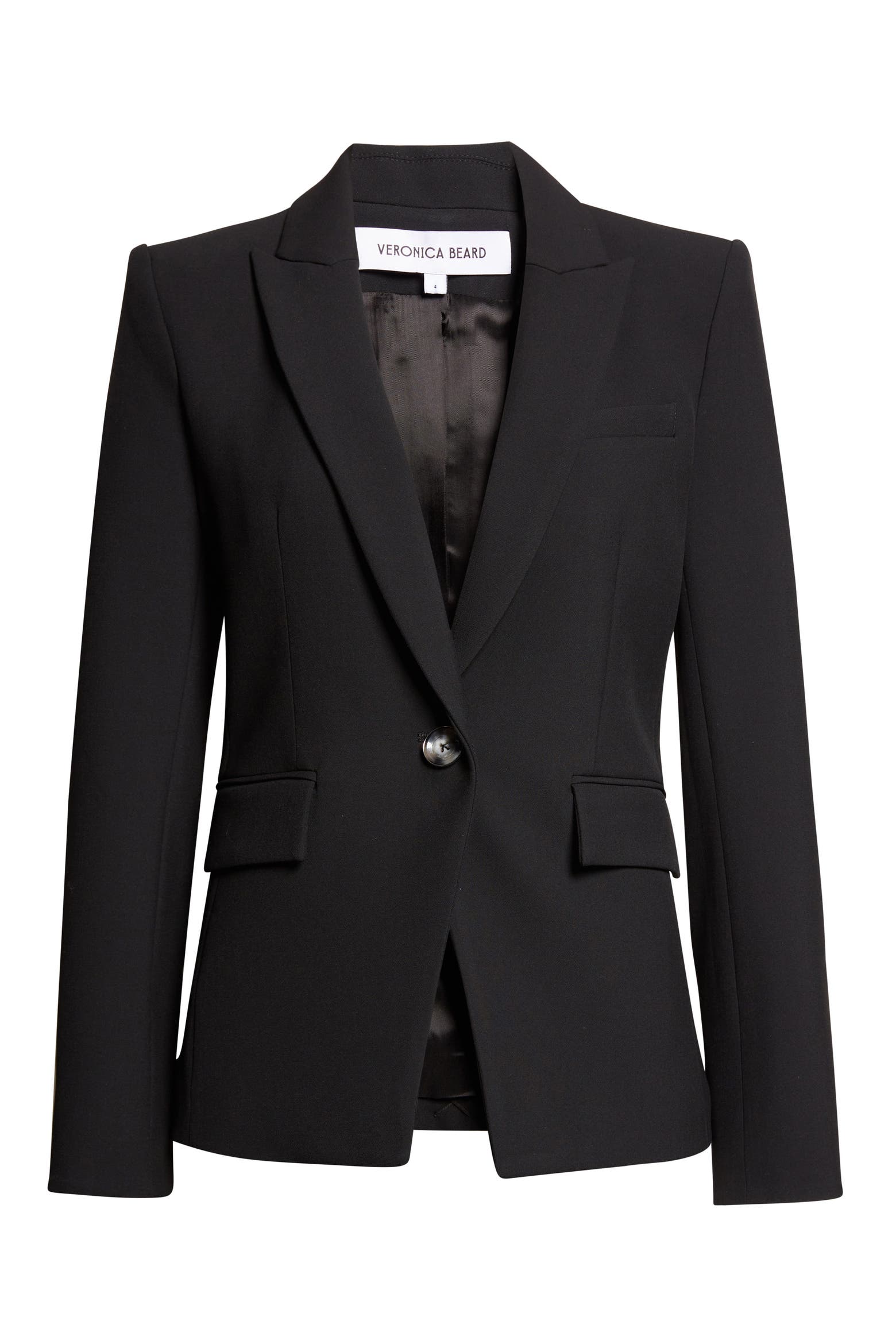 Veronica Beard Miller Stretch Crepe Dickey Jacket