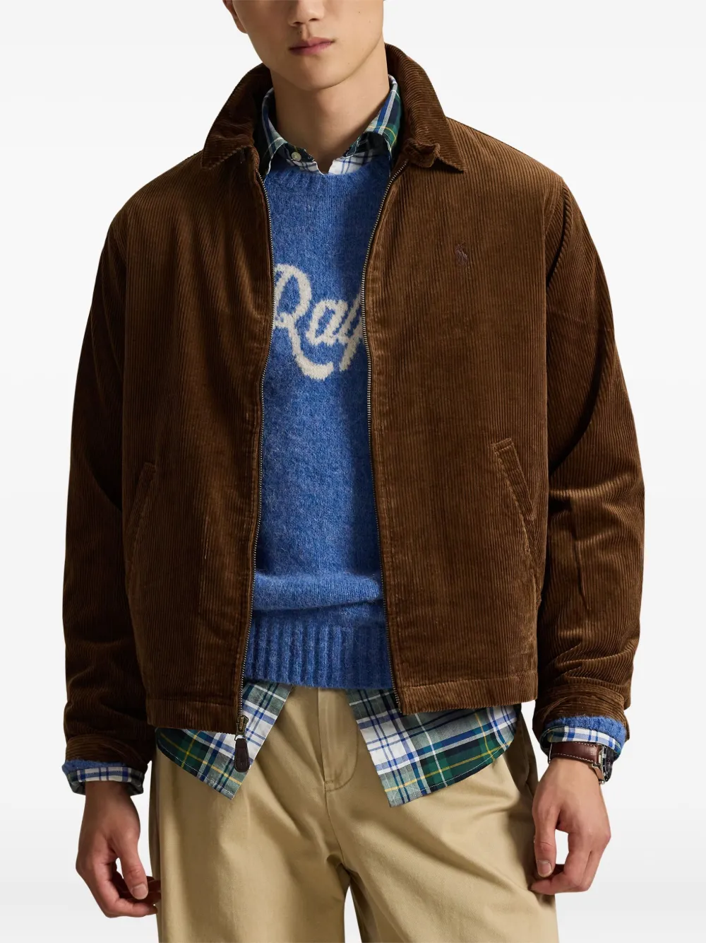Polo Ralph Lauren Embroidered-logo Corduroy Jacket