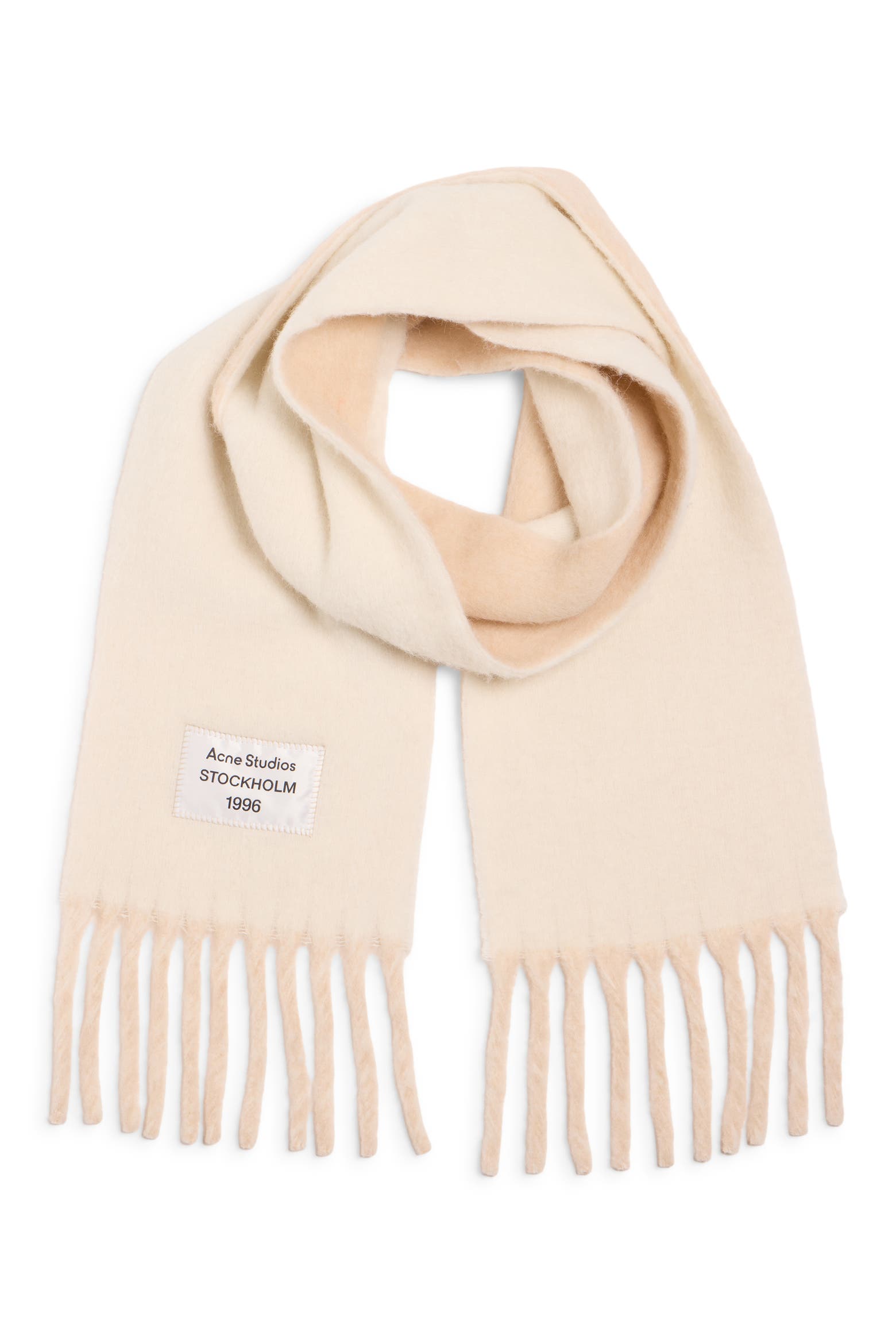 Acne Studios Volly Alpaca & Wool Blend Fringe Scarf