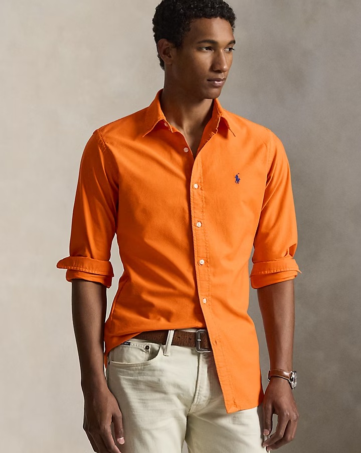 Custom Fit Garment Dyed Oxford Shirt
