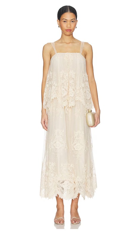 Luna Tiered Lace Slip