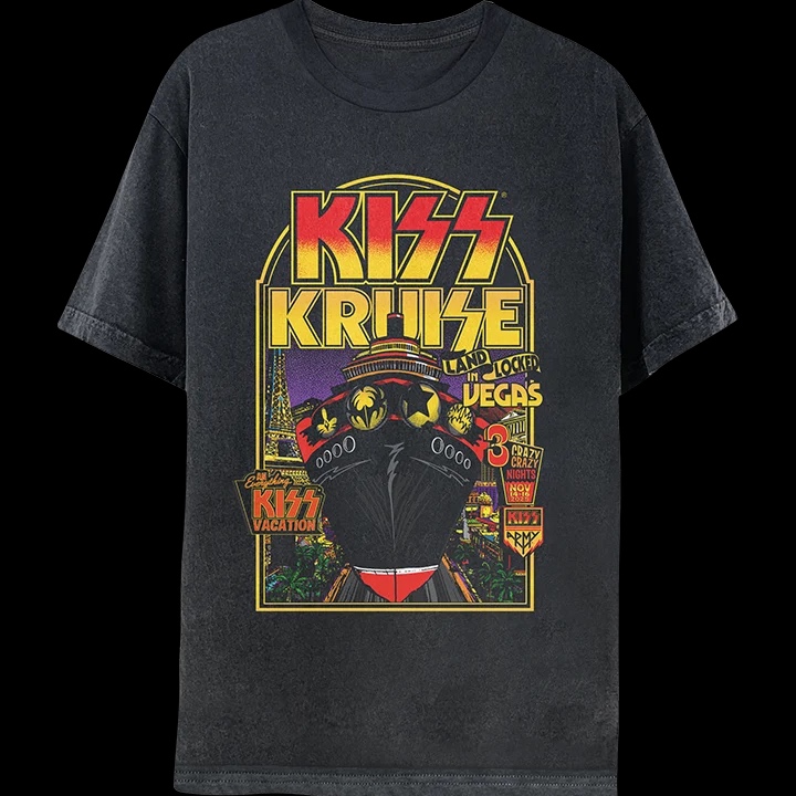 Kruise Landlocked in Vegas T-shirt - KISS UK