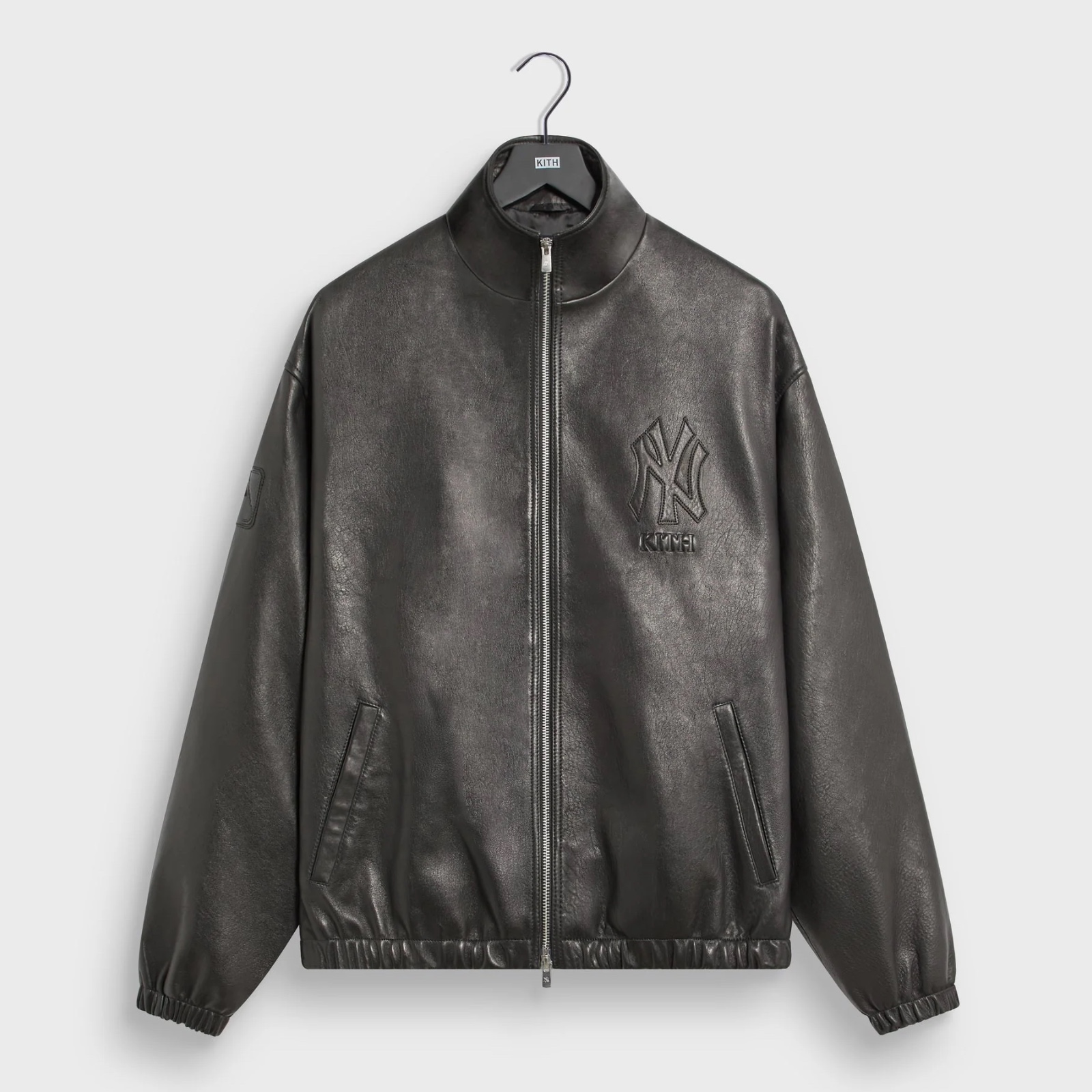 Kith for the New York Yankees Leather Ames Jacket - Black