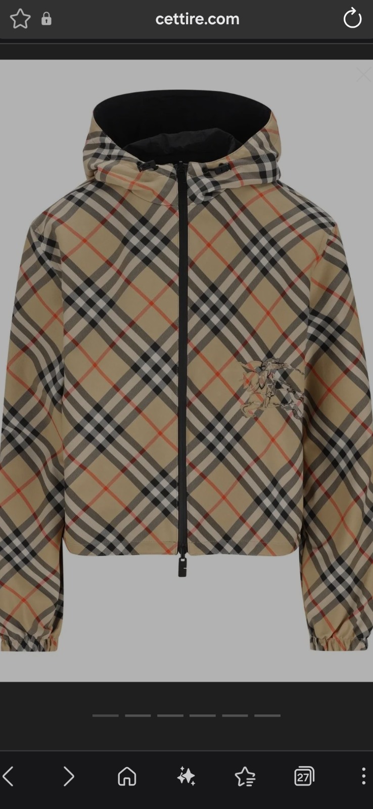 Ekd Checked Hooded Jacket
