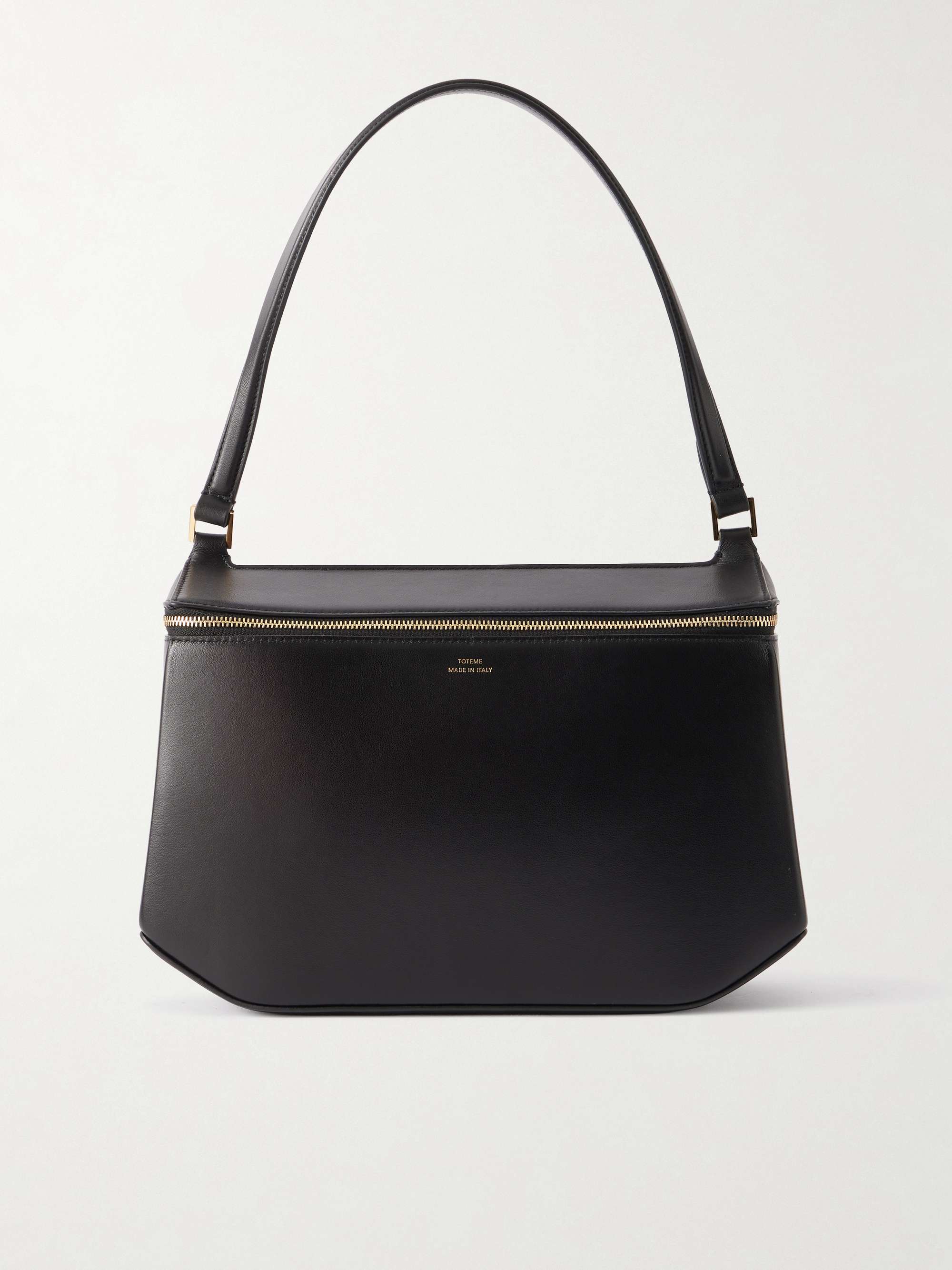 Clip Leather Shoulder Bag
