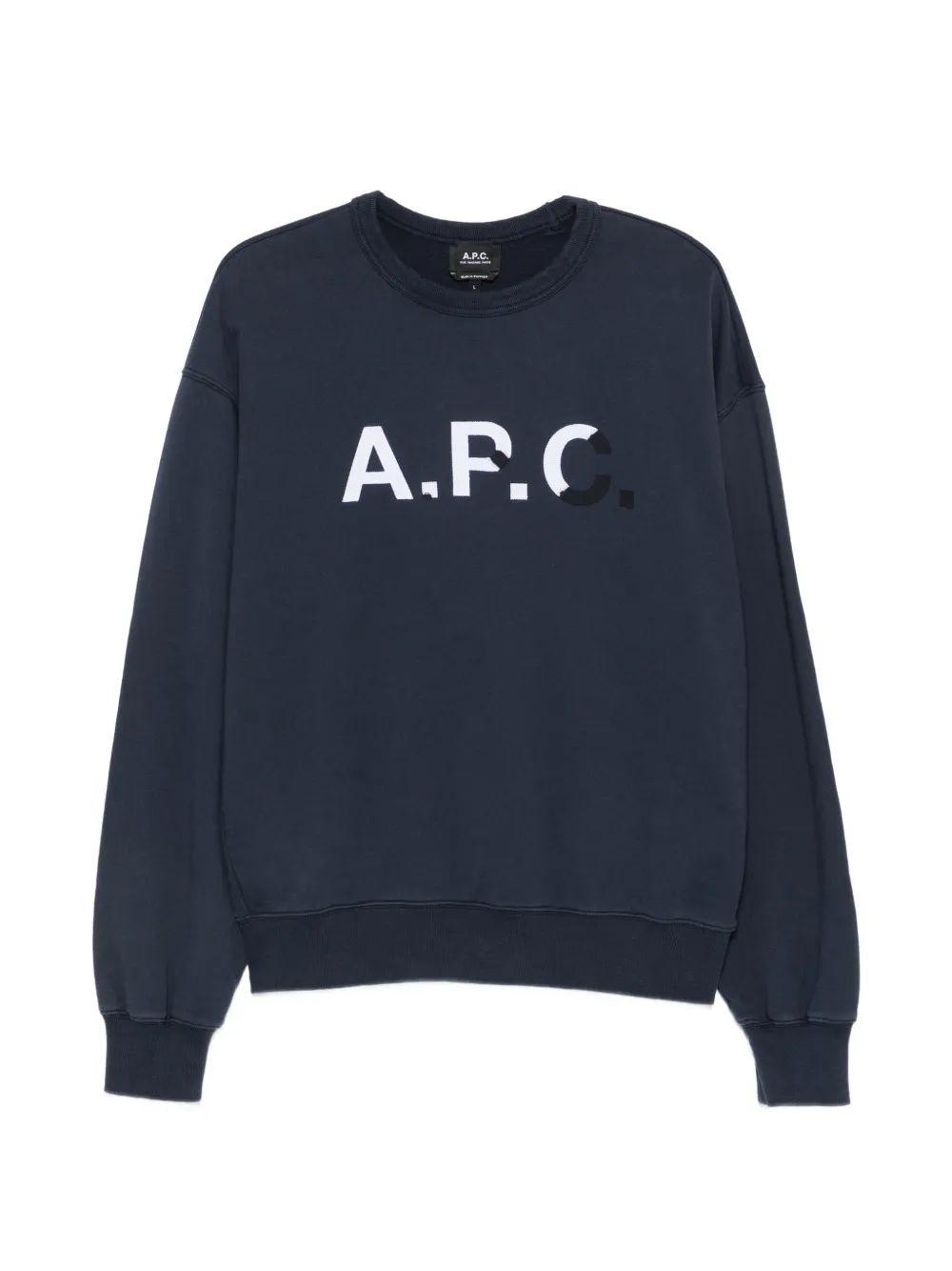 A.p.c. Logo-print Sweatshirt | Blue | FARFETCH