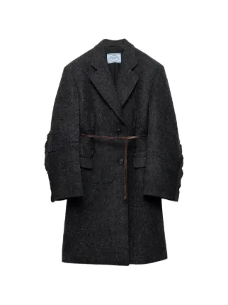 Single Breasted Shetland Wool Coat