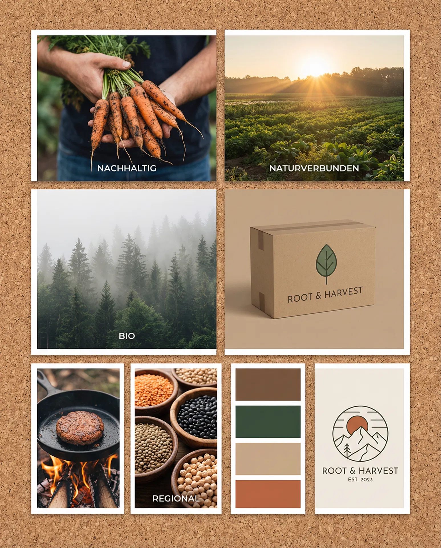 Moodboard: Bio & Nachhaltigkeit