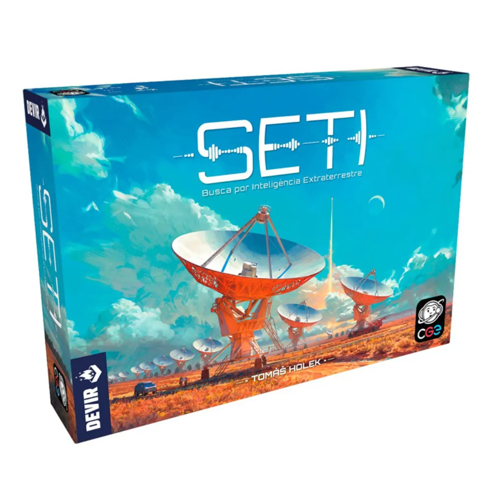 SETI - Busca por Inteligência Extraterrestre - Aventura | Pira no Board Game
